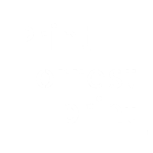 logo print forrest print białe small